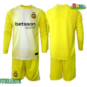 Inter Milan Målvakt Bortaställ Barn 2025-26 Långärmad (+ Korta byxor)